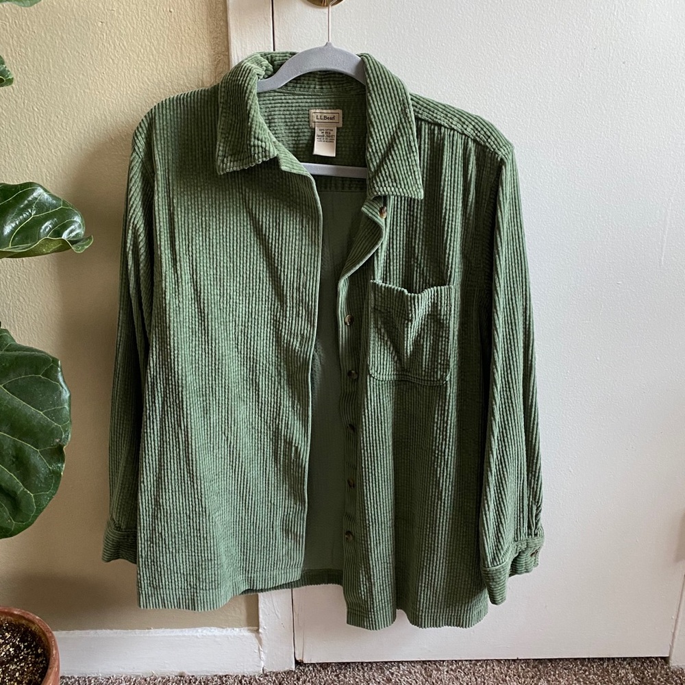 Vintage L.L. Bean button shirt jacket